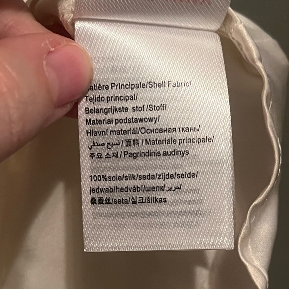 NWT Etam Sz XL Womens Lace Milky 100% Silk Camisole Pajama Lounge Intimates $69! - Picture 10 of 13